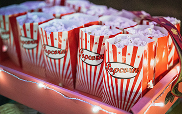 retro bags of popcorn