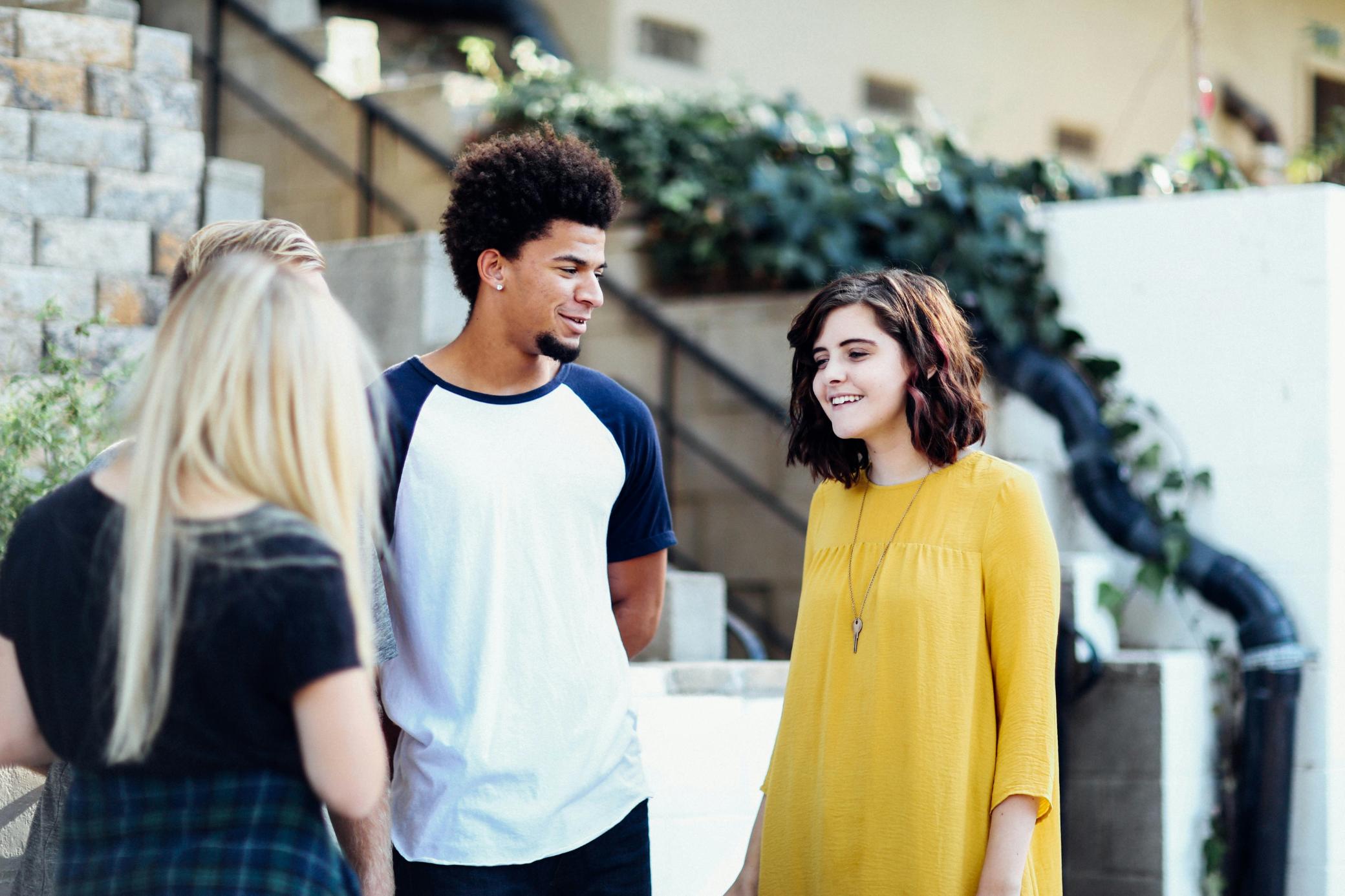 people chatting together